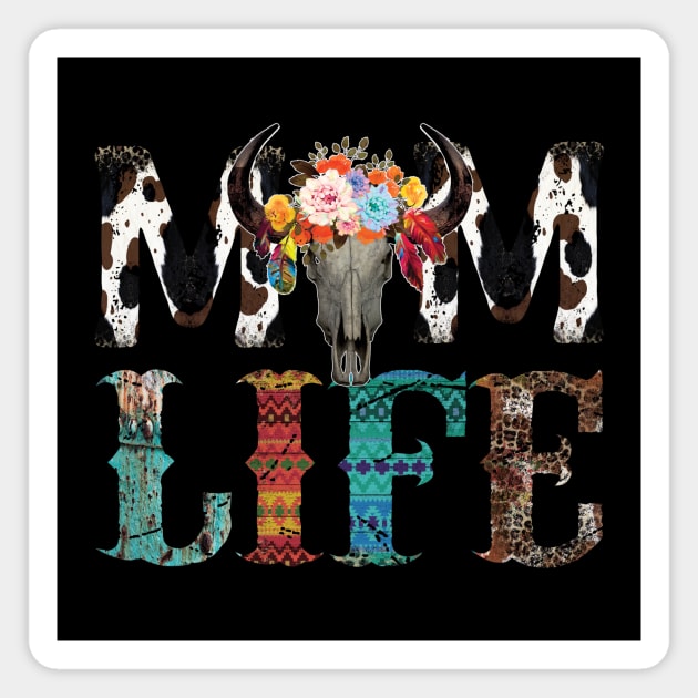 Mom Life western Magnet by DigitalCreativeArt